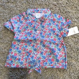 NWT Carters 24 M Knotted Front Shirt SPRING 🌼